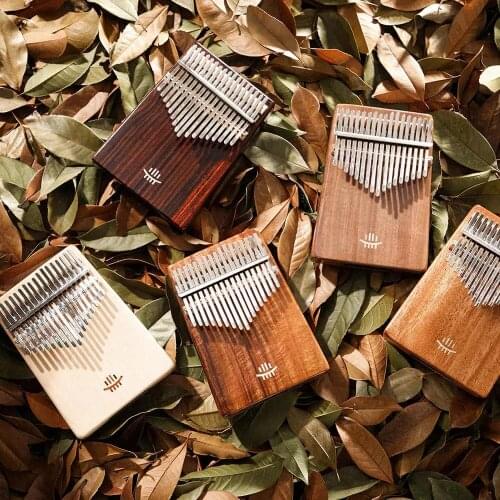 HLuru B Box Kalimba Thumb piano Musical instrument 17/21 keys notes Vibraphone Walnut Rosewood Opening Bottom Hole Xylophone