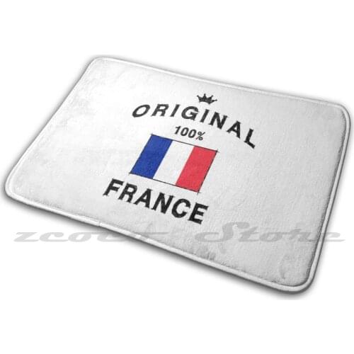 Tourists Soft Non-Slip Mat Rug Carpet Cushion Exchange Students And Fans Of France A Subtle Flag And A Cool Design Also