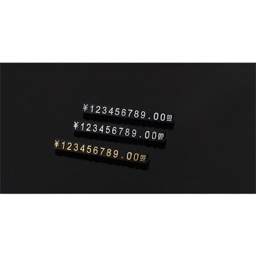 Mini Price Numeral Cubes Assembly Blocks Stick Combined Number Digits Tag Sign Watch Jewelries Pop Pricing Display Stand Frame S