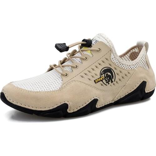 Men Outdoor Sports Shoes Comfortable Hiking-Shoes Summer Air Mesh Athletic Light Weight Cozy Sports Boots 2021 New Brand 38-46