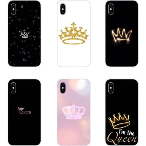 I am Queen Crown King Princess For Xiaomi Redmi 4A S2 Note 3 3S 4 4X 5 Plus 6 7 6A Pro Pocophone F1 Soft Transparent Cases Cover