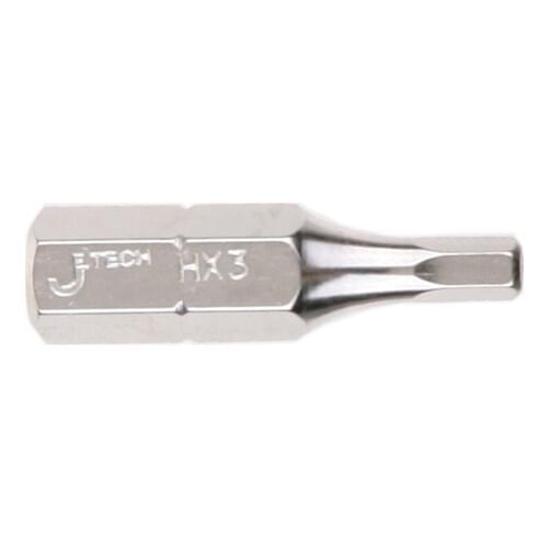 Jetech 10pcs 1/4 drive standard hex shank square screwdriver bit 2mm 3mm 4mm 5mm 6mm inserted hexagon bits 25mm length S2 steel