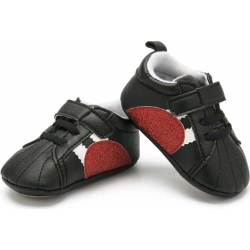Baby boy toddler shoes Love striped indoor rubber sole non-slip Velcro anti-drop toddler shoes