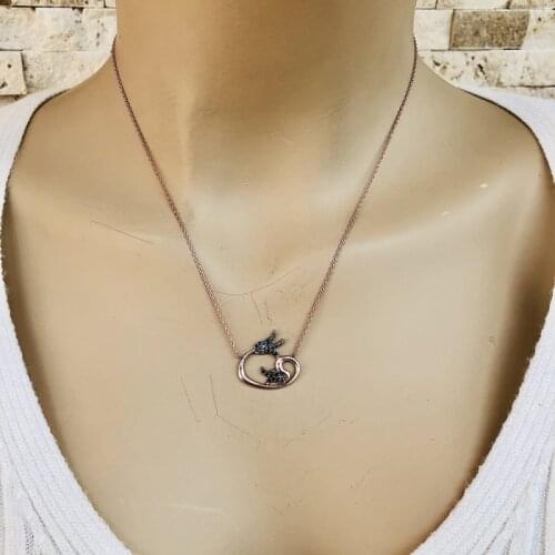 Woah 925 Sterling Silver Necklace Women Girls Gift Jewelry Accessories Fashion Handmade Elegant Chain