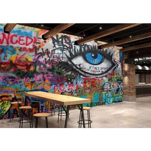 Custom wallpaper KTV bar cafe office graffiti wallpaper seamless wallpaper home decoration background photo wallpaper