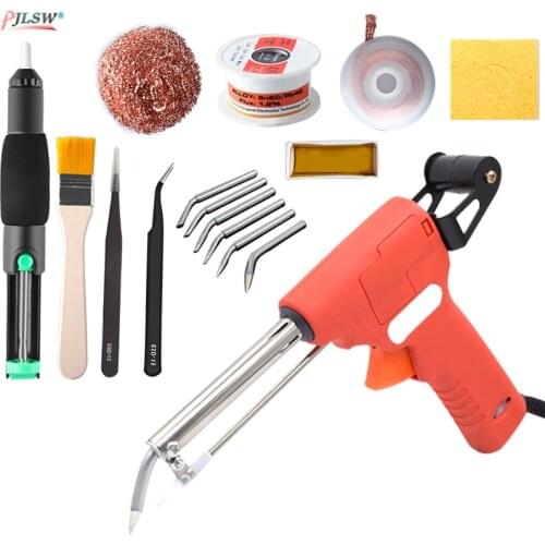 60W 220V US/EU Hand-held Internal Heating Soldering Iron Automatically Send Tin Gun Soldering Station Wire Welding Repair Tool