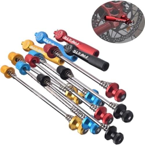 MTB Bicycle Quick Release Skewer Anti-theft Road Bike Front and Rear Axle Rods Lightweight Aluminum Alloy Screw Rods Axis 5mm