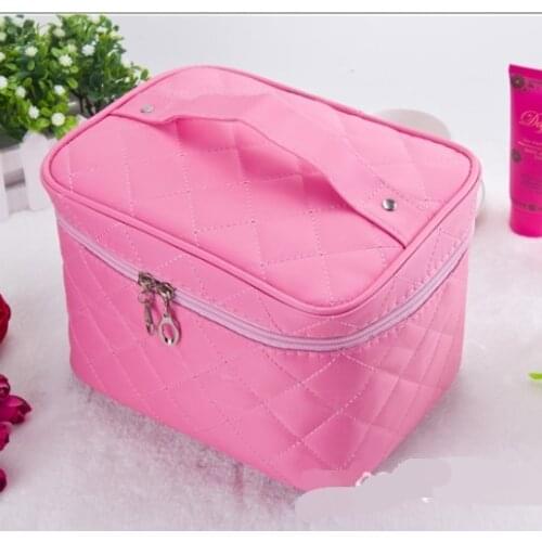 Cosmetic Box New Quilted Professional Cosmetic Bag Womens Large Capacity Storage Handbag Travel Toiletry Makeup Bag sac