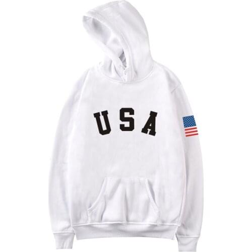 Newest USA Flag Hoodies Men/Women Sweatshirt Harajuku Hooded United States America Independence Day Hoody Oversized