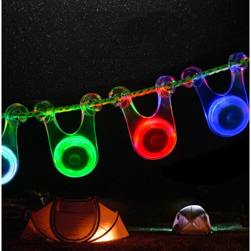 Outdoor Camping Decorative Lights LED Tent Rope Hanging Lights Backpack Bicycle Warning Lights Camping Lights Camping Equipment
