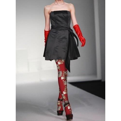 Unique stockings patchwork pattern thin Tights High-quality red flowers Silk stockings 1 order=1pc