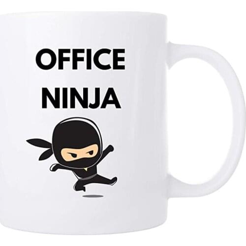 Fun Office Worker Mug – Appreciation Gift for Secretary, Administrative Assistant, Colleagues, Co-workers – Ninja Cup