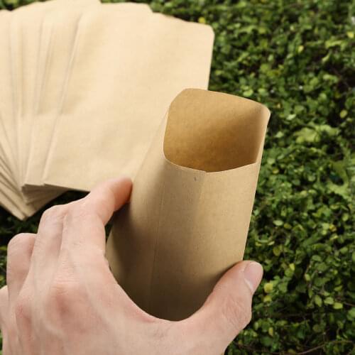 50Pcs Mini Vintage Kraft Paper Bags Party Gift Candy Snack Bags Farm Seed Pollen Bag Seed Packets Calf Paper Bags