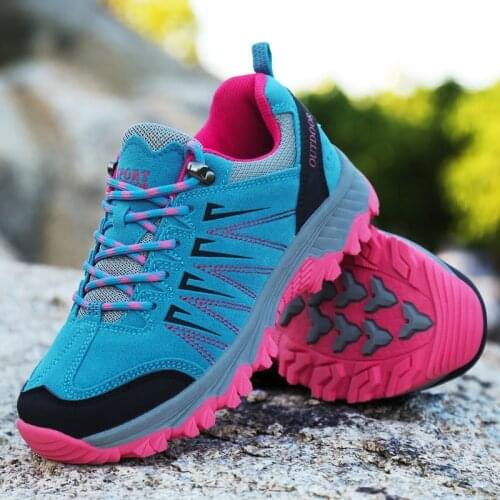 Autumn Winter Suede Hiking Shoes For Men Women Outdoor Sports Walking Mens Trekking Shoes Men Hiking Sneakers Zapatillas Hombre