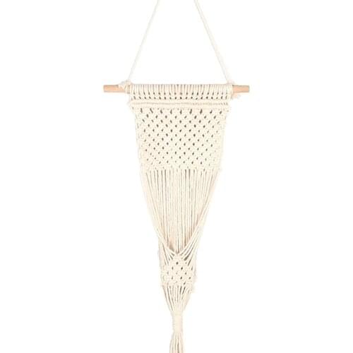 Hot Sale Handmade Macrame Plant Hanger Flower Pot Planter Hanger Plant Box Basket for Home Wall Decoration Countyard Garden