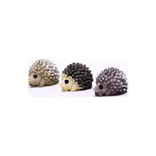 1/3Pcs Miniature Ornament Hedgehog Mushroom Set Decor Fairy Garden Hot Mini Hedgehog Mushroom Set Decorations For Home
