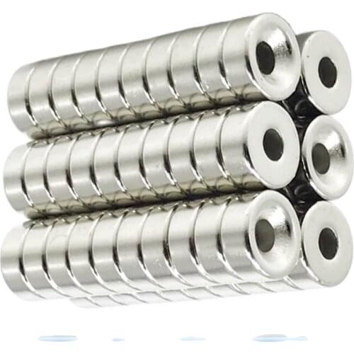 10/20/50/200/500Pcs Neodymium Magnet 12x5 Hole 4 N35 NdFeB Round Super Powerful Strong Permanent Magnetic imanes Disc 12x5-4