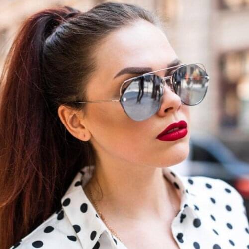 2020 New Luxury Brand Cat Eye Sunglasses Women High Quality Square Sun Glasses Ladies Mirrors Eyewear Men Female Glasses UV400