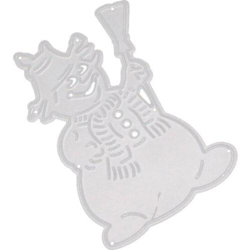 2020 Snowman Christmas Dies Metal Cutting Dies Broom Decoration Scrapbooking New Arrivals Diy Die Cuts Background Craft