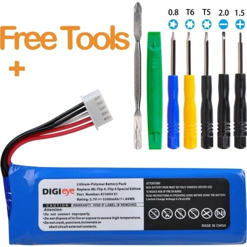 GSP872693 01 3.7V 3200mAh Battery GSP872693 01 for JBL Flip 4