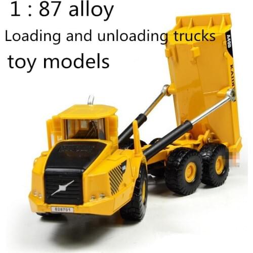 Free shipping ! 1 : 87 alloy slide car toy models construction vehicles ,Loading and unloading trucks,Childrens favorite