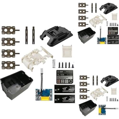 BL1860 Li-Ion Battery Case PCB Charging Protection Circuit Board Charger Box for MAKITA 18V BL1845 Shell