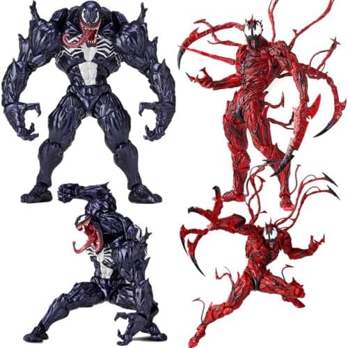 18cm Avengers Marvel Character Venom in Movie The Amazing Spiderman BJD Figure Model Movable joints Toys