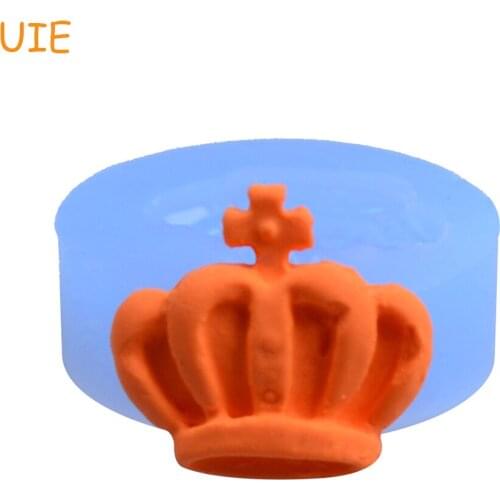 FYL206U Keep Calm Crown Silicone Mold Vintage Royalty Crown Silicone Mold 22mm - Cake Decorations Resin Molds