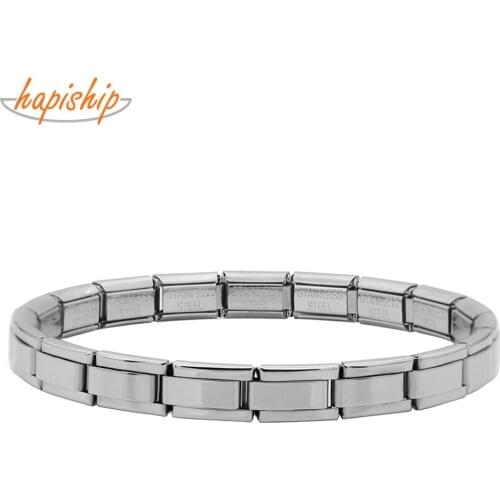 Hapiship 2019 Fashion Women Jewelry 7mm Width Color Stainless Steel Bracelet Bangle Girls Wedding Gift G123