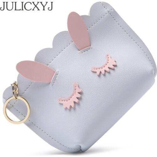 JULICXYJ Womens Coin Purse Cute Smile Coin Cards Keys Cash Bag Keychain Change Wallets Porte Monnaie For Teenagers Girl Femme