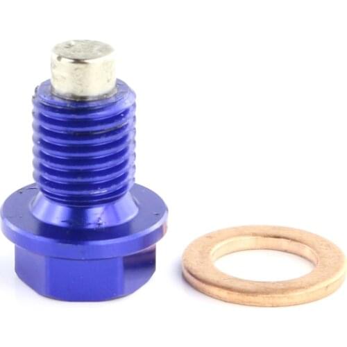 M10x1.25 Magnetic Oil Sump Washer Drain Plug For Yamaha WR250F WR450F YZ125 YZ250F YZ250FX YZ450F YZ450F