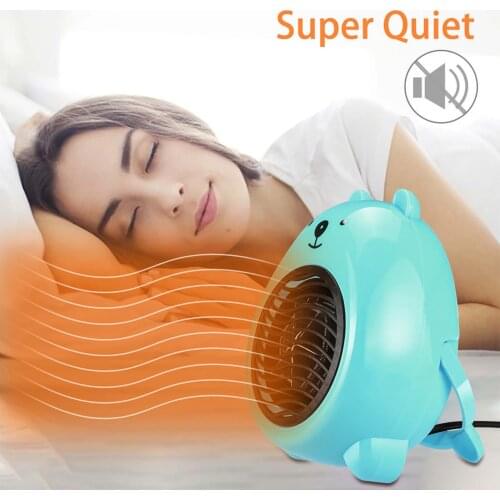 Cartoon Desktop Heater Personal Mini Space Heater Fan Portable Electric Home Office Indoor Use Ceramic Stove Hand Warmer#g40