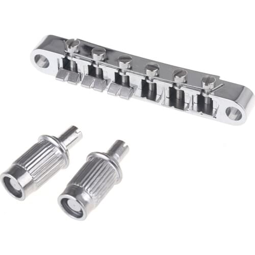 Musiclily ABR-1 Style Tuneomatic Bridge for Les Paul Style Guitar,Chrome