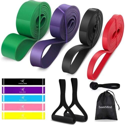 Pull Up Assist Resistance Exercise Bands Set for Stretching Working Out Heavy Duty Assistance Loop Bands for Powerlifting