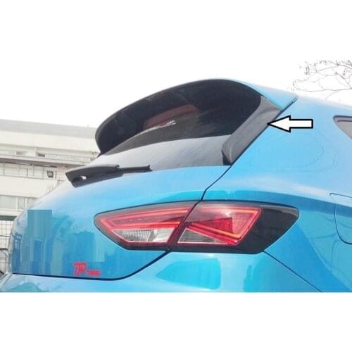 For Seat Leon Window Trim Spoiler Rear Roof 2012-2020 Mk3 3.5 ABS Plastic Fast Shipping Piano Black Car Accessories 2 piece set