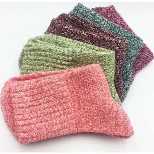 New Arrival Thermal Wool Thick Socks Women Lady Soft Cotton Sports Casual Sock Winter Warm Spring Outdoor Cold Resistance