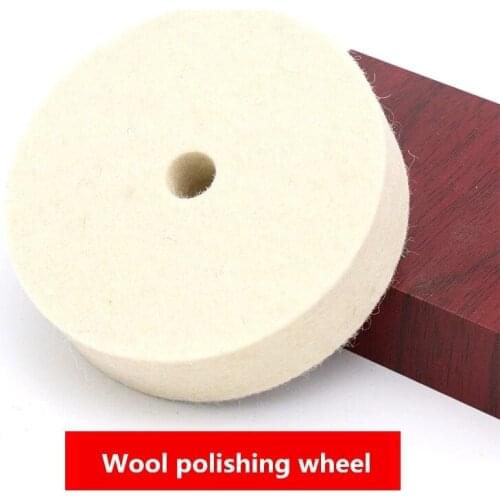 4 Inch Wool Polishing Buffing Grinding Wheel Polisher Disc Pad For Car Polisher Auto Accessories Polishing Polisher Pads 80mm