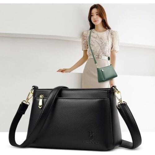 Simple Female Shoulder Bag Luxury Designer Handbag Quality Pu Leather Messenger Bags for Women Elegant Solid Color Crossbody Bag