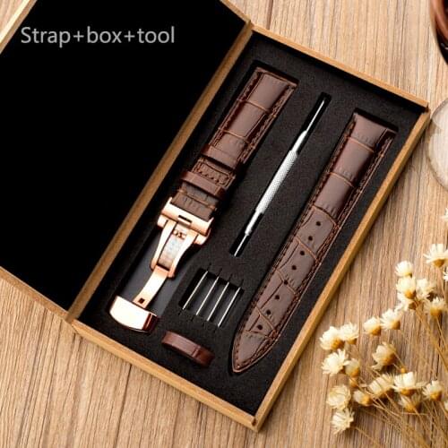 18/20/22mm Watch strap for Samsung Gear S3/Galaxy 46mm 42mm active 2 amazfit Genuine Leather bracelet Huawei watch GT/2/2e strap