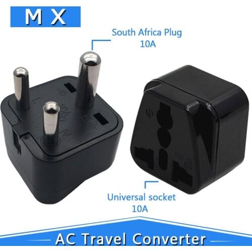 S Africa Converter is UK, US, EU, small South Africa plug, AC power outlet, adapter, Nepal, India, Sri Lanka