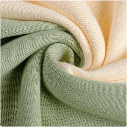 Width 70" Fashionable Soft Simple Solid Color Cotton Fabric By The Yard For Sweater T-shirt Sports Pants Material