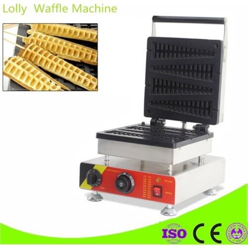 Brand New Electric Stainless Steel Commercial Home Use 4 Pieces Waffle On Stick Fish Lolly Waffle Maker Machine