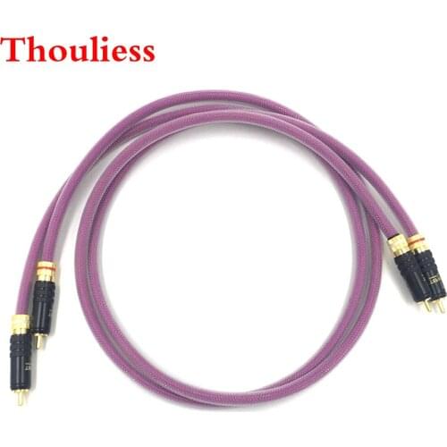 Thouliess Pair HIFI WBT-0144 2RCA Cable High-end 6N OFHC Audio cable HIFI Double RCA Signal Line Rca cable for XLO HTP1
