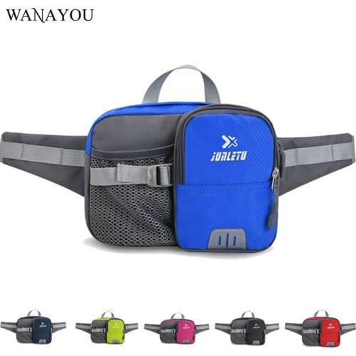 Outdoor Waterproof Nylon Running Waist Bag Utralight Marathon Cycling Waist Bag Men Women Fitness Waist Belt Pack Without Kettle