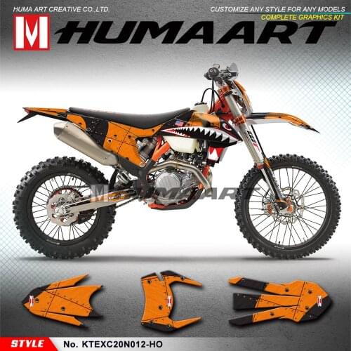 HUMAART Vinyl Wraps Dirt Bike Décor for EXC EXC-F XC-W XCF-W 150 300 500 SX SXF XC-F 125 250 350 450 2019 2020 2021