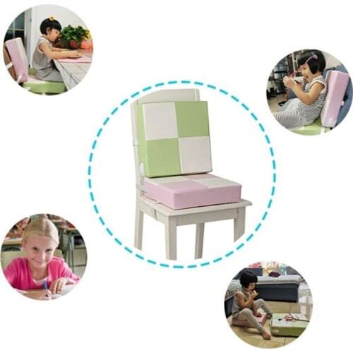 35x35x8cm Child Toddler High Chair Seat Booster Baby Infant PU Leather Increasing Cushion Pad for Dining Table