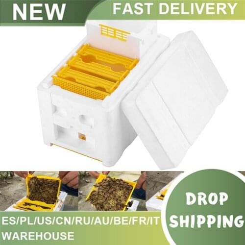 Harvest Bee Hive Beekeeping King Box Pollination Box Beekeeping Tool Perfect for Garden Pollination