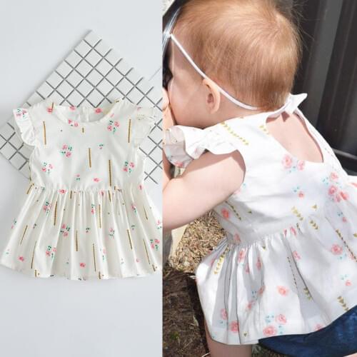 2017 summer dress fashion Back Hollow baby girl dresses for girls clothing short summer dress party child clothes for kids