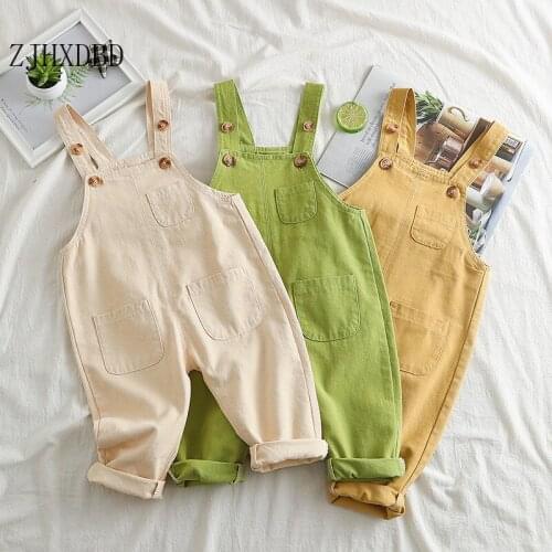 2020 Infant Boys Jumpsuits Children Jumpsuits Kids Overalls Harem Pants Cotton Girls Overalls Toddler Girl Overall Baby Clothing
