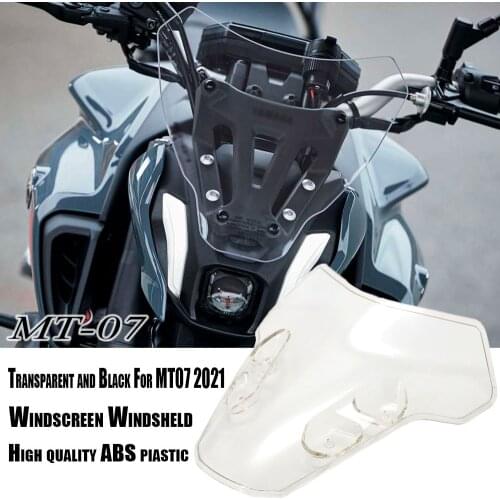 2021 For Yamaha MT07 Windscreen MT-07 MT 07 Motorcycle Windshield Deflectors Wind Shield Screen Protector Parts
